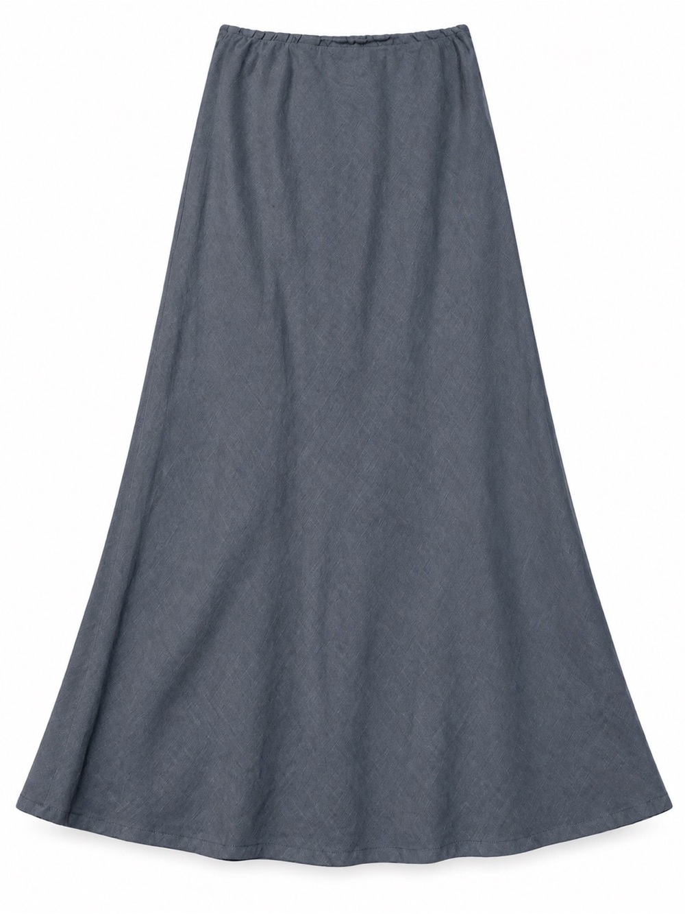 Bryn Walker Gray Linen Maxi Skirt Size Large L A-Line Minimalist